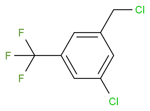 1-Chloro-3-(chloromethyl)-5-(trifluoromethyl)benzene_分子结构_CAS_1228898-69-8)