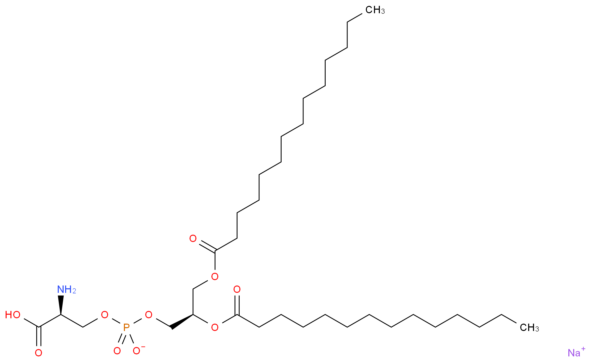 1,2-Dimyristoyl-sn-glycero-3-phospho-L-serine sodium salt_分子结构_CAS_105405-50-3)