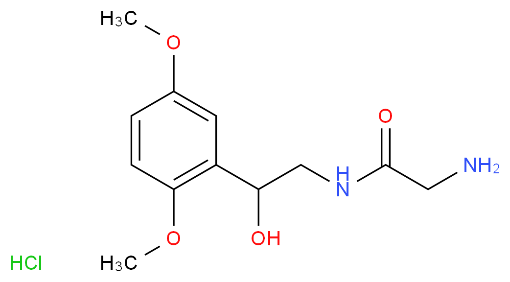 Midodrine Hydrochloride_分子结构_CAS_3092-17-9)