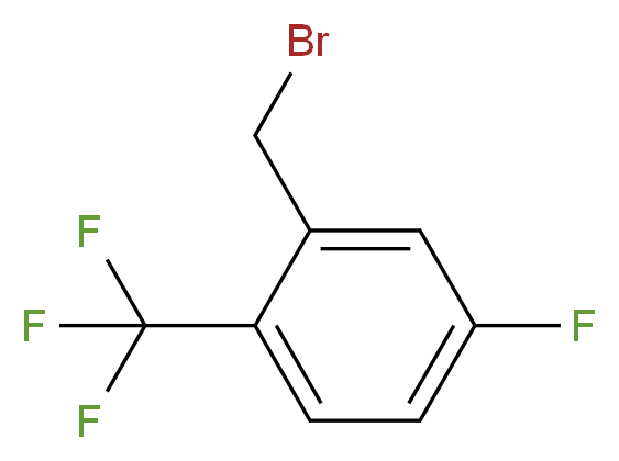 2-(Bromomethyl)-4-fluoro-1-(trifluoromethyl)benzene_分子结构_CAS_239135-48-9)