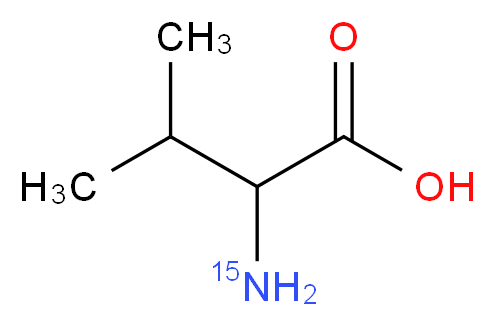 2-amino-3-methylbutanoic acid_分子结构_CAS_71261-62-6