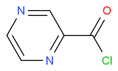 吡嗪-2-甲酰氯_分子结构_CAS_19847-10-0)