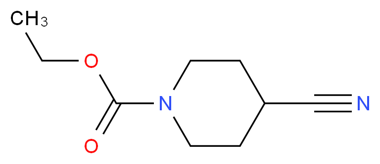 ethyl 4-cyanopiperidine-1-carboxylate_分子结构_CAS_182808-28-2