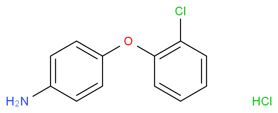 4-(2-chlorophenoxy)aniline hydrochloride_分子结构_CAS_56705-85-2