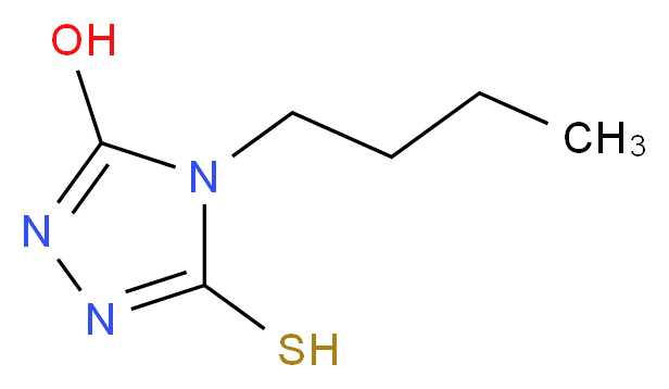 4-butyl-5-mercapto-4H-1,2,4-triazol-3-ol_分子结构_CAS_27106-11-2)