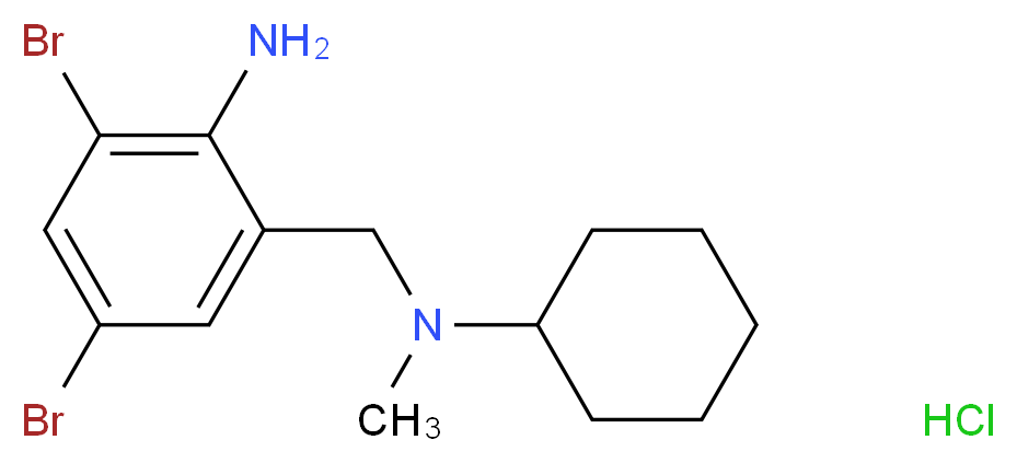 Bromhexine Hydrochloride_分子结构_CAS_611-75-6)