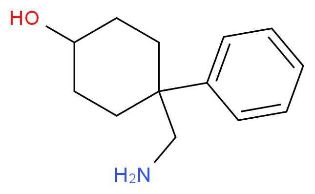 4-(AMINOMETHYL)-4-PHENYLCYCLOHEXANOL_分子结构_CAS_37436-03-6)