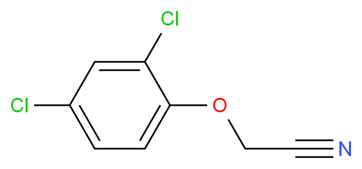 2-(2,4-dichlorophenoxy)acetonitrile_分子结构_CAS_3956-63-6