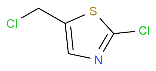 2-CHLORO-5-CHLOROMETHYLTHIAZOLE_分子结构_CAS_105827-91-6)