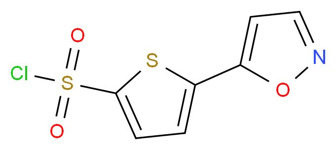 5-(isoxazol-5-yl)thiophene-2-sulfonyl chloride_分子结构_CAS_)