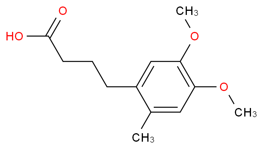 4-(4,5-Dimethoxy-2-methyl-phenyl)-butyric acid_分子结构_CAS_)