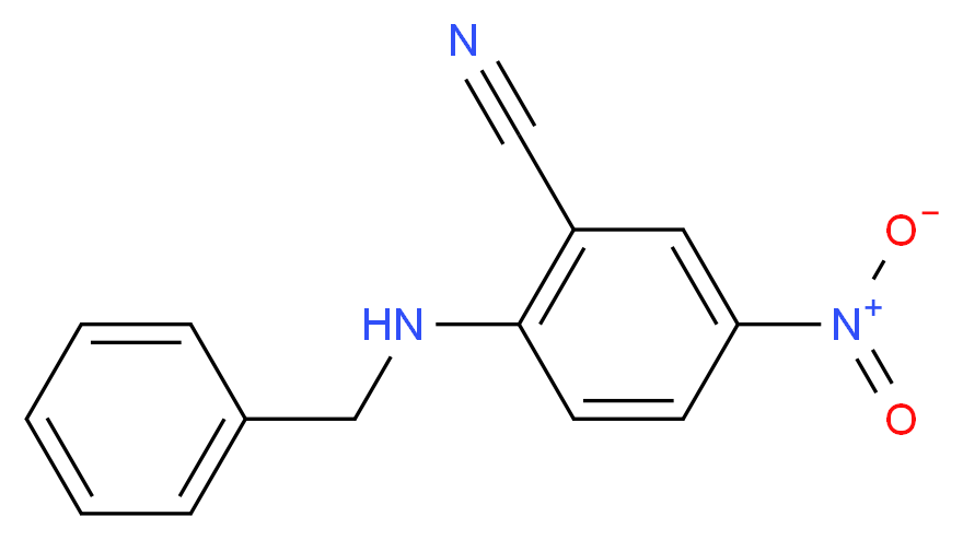 2-(Benzylamino)-5-nitrobenzonitrile_分子结构_CAS_)