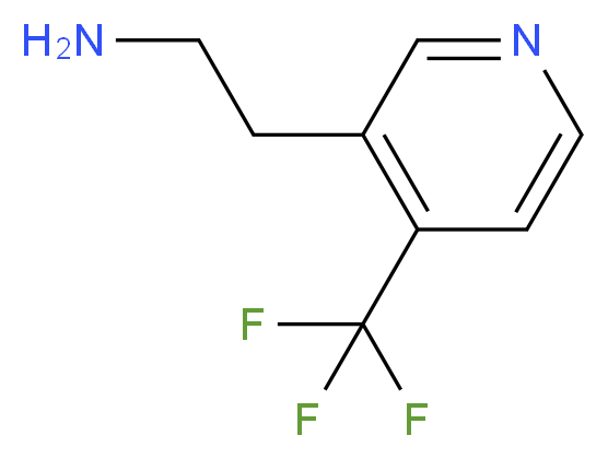 2-(4-TRIFLUOROMETHYL-PYRIDIN-3-YL)-ETHYLAMINE_分子结构_CAS_910386-63-9)