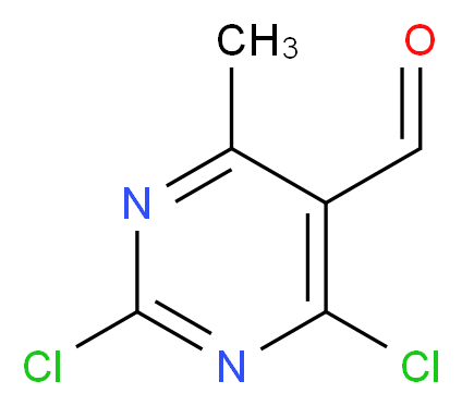 2,4-Dichloro-6-methylpyrimidine-5-carbaldehyde_分子结构_CAS_933686-24-9)