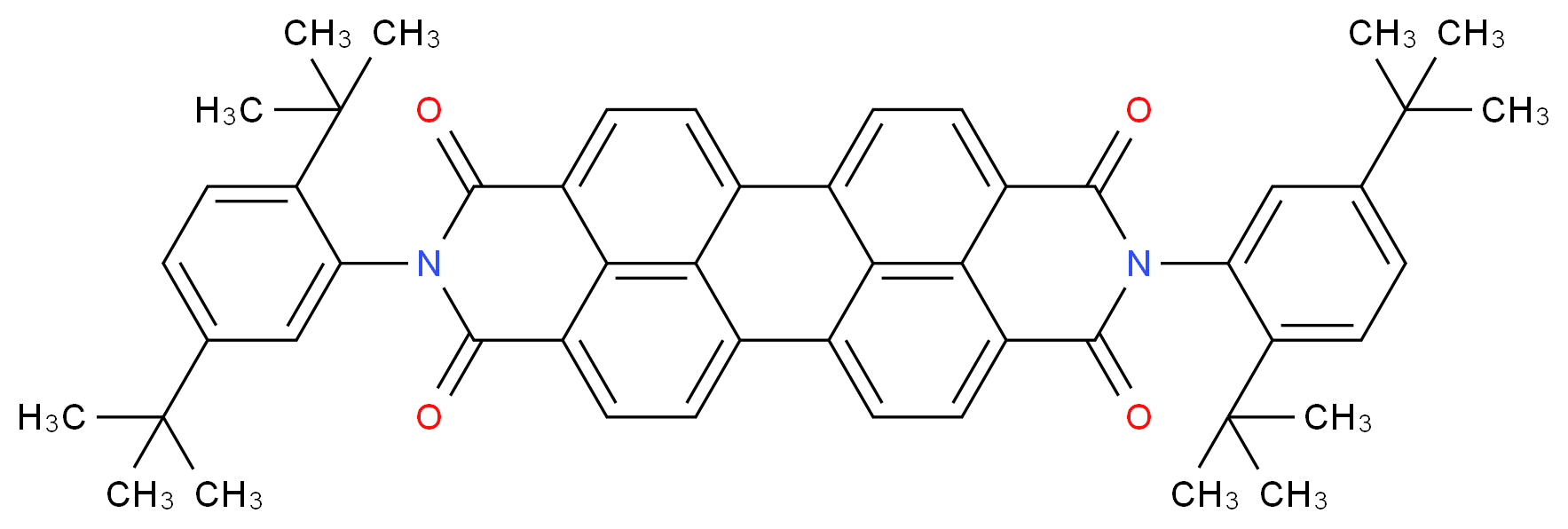 N,N'-双(2,5-二叔丁基苯基)-3,4,9,10-苝二甲酰亚胺_分子结构_CAS_83054-80-2)