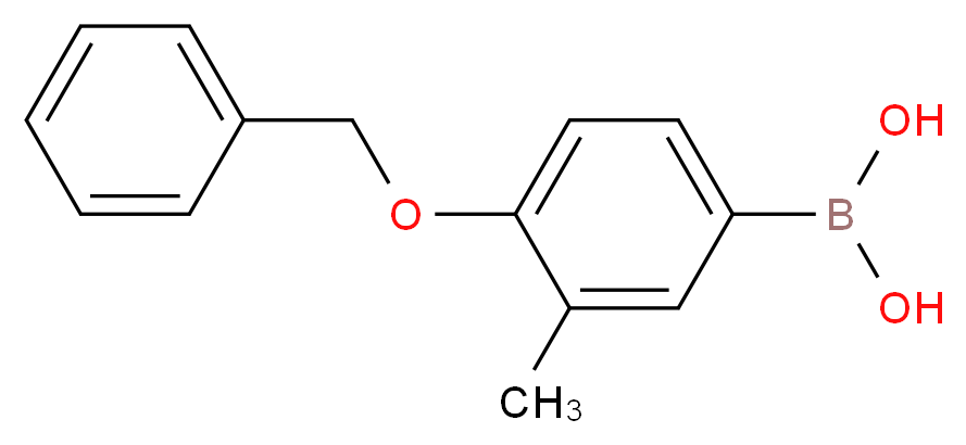 [4-(benzyloxy)-3-methylphenyl]boronic acid_分子结构_CAS_338454-30-1