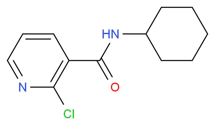 2-Chloro-N-cyclohexylnicotinamide_分子结构_CAS_)