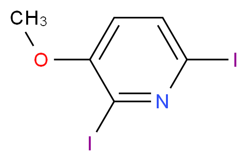 2,6-Diiodo-3-methoxypyridine_分子结构_CAS_)