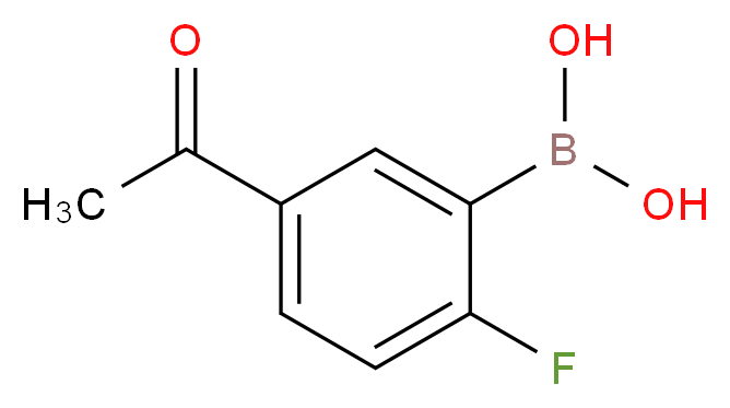 5-Acetyl-2-fluorobenzeneboronic acid_分子结构_CAS_870777-29-0)