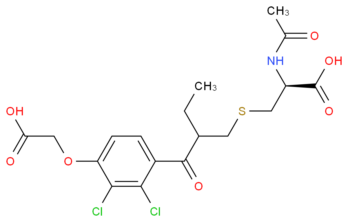 Ethacrynic Acid Mercapturate_分子结构_CAS_54546-23-5)