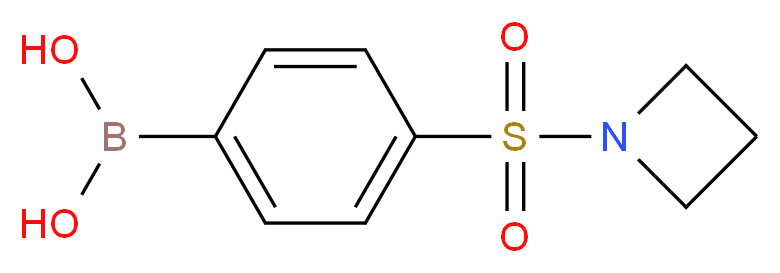 1-(4-BORONOPHENYLSULFONYL)AZETIDINE_分子结构_CAS_871329-68-9)