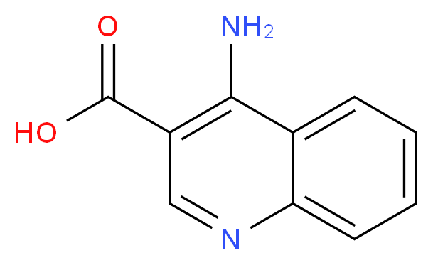 4-aminoquinoline-3-carboxylic acid_分子结构_CAS_68313-46-2