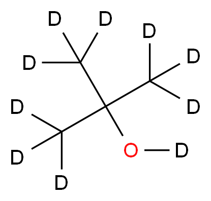 2-(<sup>2</sup>H<sub>3</sub>)methyl(<sup>2</sup>H<sub>6</sub>)propan-2-(<sup>2</sup>H)ol_分子结构_CAS_53001-22-2