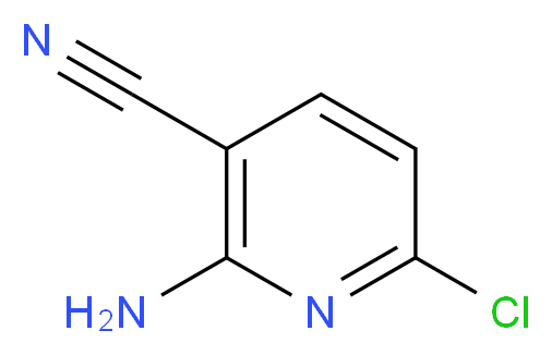 2-Amino-6-chloronicotinonitrile_分子结构_CAS_52471-07-5)