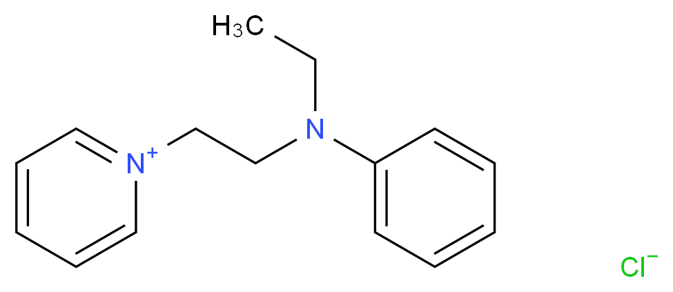 1-{2-[ethyl(phenyl)amino]ethyl}pyridin-1-ium chloride_分子结构_CAS_14408-19-6