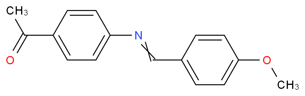 1-(4-{[(4-methoxyphenyl)methylidene]amino}phenyl)ethan-1-one_分子结构_CAS_23596-02-3