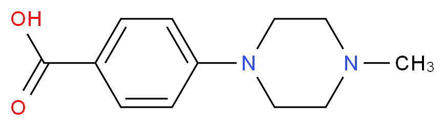 4-(4-methylpiperazin-1-yl)benzoic acid_分子结构_CAS_86620-62-4