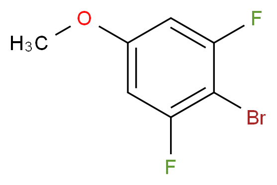 4-BroMo-3,5-difluoroanisole_分子结构_CAS_202865-61-0)