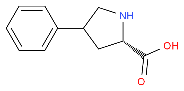 (2S)-4-Phenylpyrrolidine-2-carboxylic acid_分子结构_CAS_1195728-65-4)