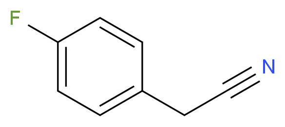 p-FLUOROBENZYL CYANIDE_分子结构_CAS_459-22-3)