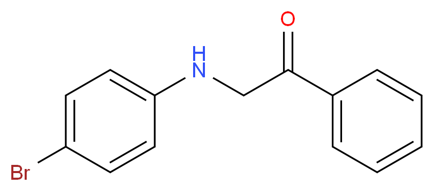 2-(4-Bromoanilino)-1-phenyl-1-ethanone_分子结构_CAS_4831-21-4)