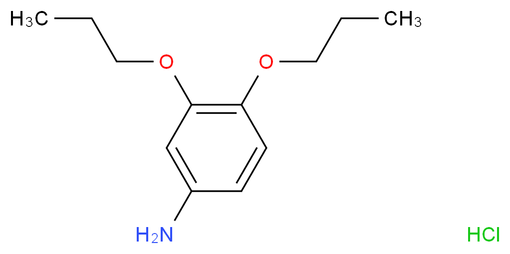 3,4-dipropoxyaniline hydrochloride_分子结构_CAS_88513-99-9)