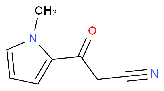 3-(1-Methyl-1H-pyrrol-2-yl)-3-oxopropanenitrile_分子结构_CAS_77640-03-0)