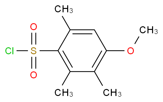 4-甲氧基-2,3,6-三甲基苯磺酰氯_分子结构_CAS_80745-07-9)