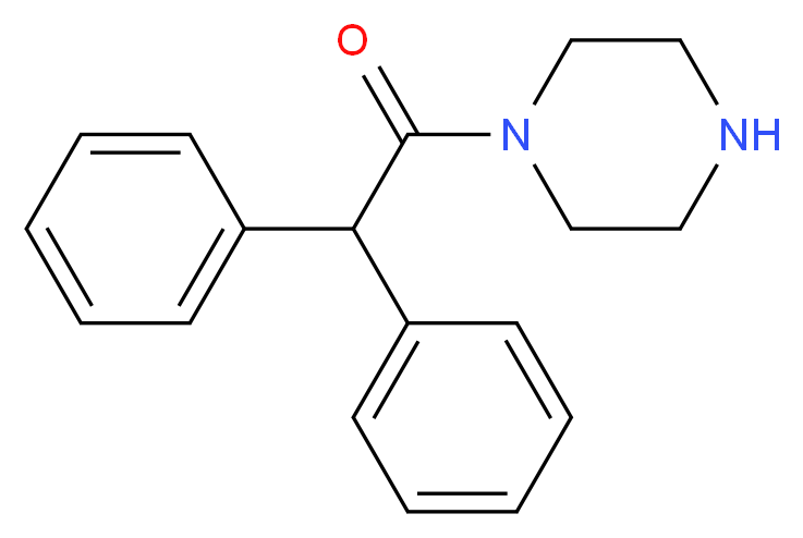 1-(diphenylacetyl)piperazine_分子结构_CAS_435345-44-1)