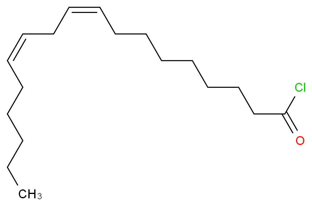 (9Z,12Z)-octadeca-9,12-dienoyl chloride_分子结构_CAS_7459-33-8