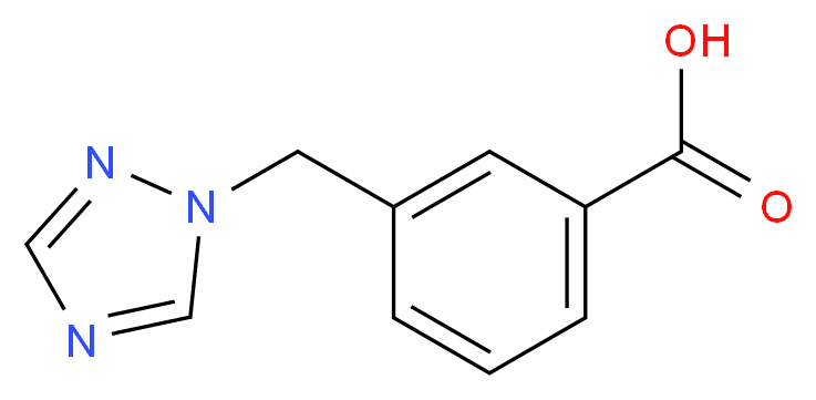 3-(1H-1,2,4-triazol-1-ylmethyl)benzoic acid_分子结构_CAS_857284-23-2)