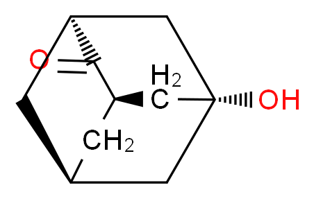 (1R,3S,5s,7s)-5-hydroxyadamantan-2-one_分子结构_CAS_20098-14-0