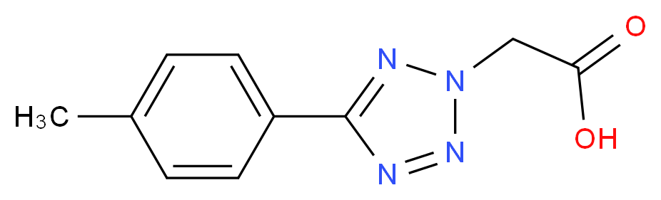 (5-p-Tolyl-tetrazol-2-yl)-acetic acid_分子结构_CAS_)