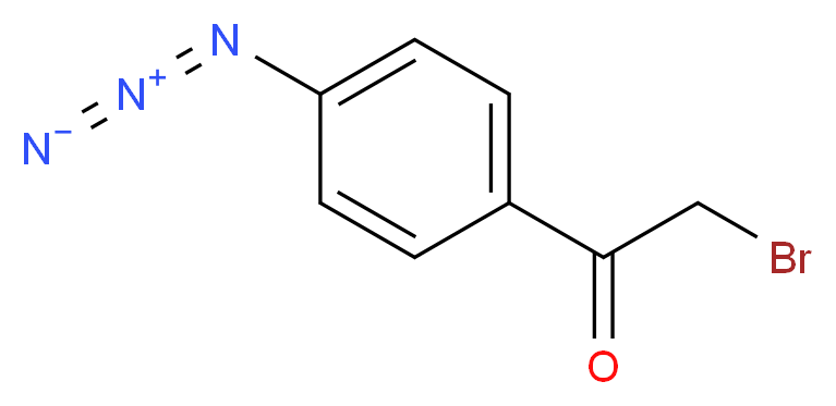 4-叠氮苯甲酰甲基溴_分子结构_CAS_57018-46-9)