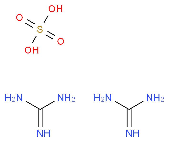 胍 硫酸盐_分子结构_CAS_594-14-9)