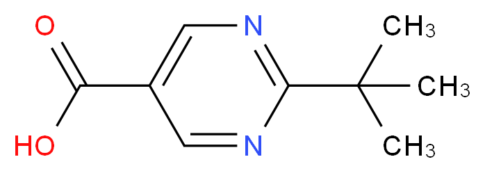 2-tert-butylpyrimidine-5-carboxylic acid_分子结构_CAS_)