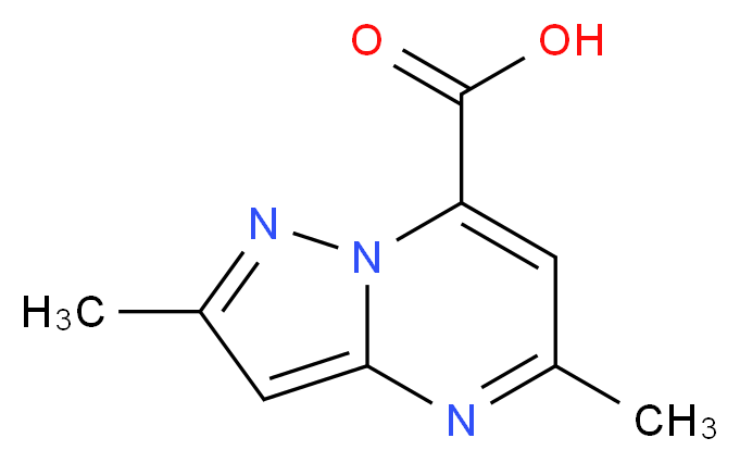 2,5-dimethylpyrazolo[1,5-a]pyrimidine-7-carboxylic acid_分子结构_CAS_1011355-87-5