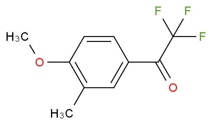 2,2,2-trifluoro-1-(4-methoxy-3-methylphenyl)ethan-1-one_分子结构_CAS_75822-11-6