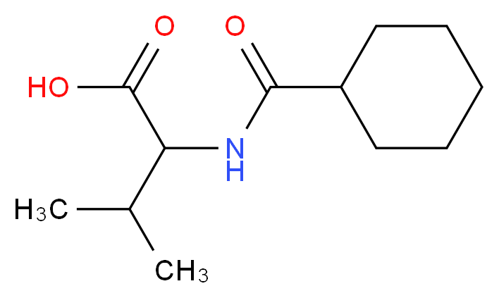 2-(cyclohexylformamido)-3-methylbutanoic acid_分子结构_CAS_118528-57-7