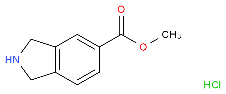 Methyl isoindoline-5-carboxylate hydrochloride_分子结构_CAS_127168-93-8)